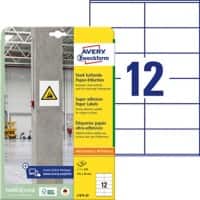 AVERY Zweckform L7875-20 Etiketten DIN A4 Weiß 105 x 48 mm 20 Blatt à 12 Etiketten