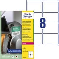 AVERY Zweckform Ultra-Resistent Etiketten L7914-40 Selbsthaftend DIN A4 Weiß 99,1 x 67,7 mm 40 Blatt à 8 Etiketten