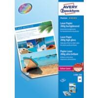 AVERY Zweckform Laser Fotopapier Hochglänzend DIN A4 200 g/m² Weiß 200 Blatt