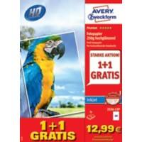 AVERY Zweckform Inkjet Fotopapier Hochglänzend DIN A4 250 g/m² Weiß 30 Blatt