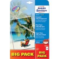 AVERY Zweckform Inkjet Fotopapier DIN A4 Weiß 40 Blatt