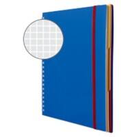AVERY Zweckform Notizbuch DIN A4 Kariert Blau Perforiert