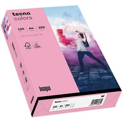 tecno DIN A4 Farbiges Papier Pink 120 g/m² 250 Blatt