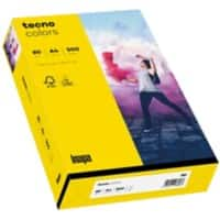 tecno DIN A4 Farbiges Papier Gelb 80 g/m² Matt 500 Blatt