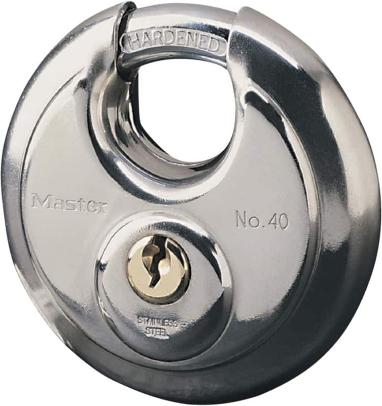 Master lock Vorhängeschloss 40EURD 7 x 2,8 x 9,6 cm Vorhängeschloss Edelstahl Grau