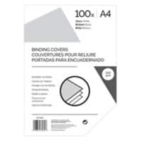 Deckblätter Zum Binden A4 Plastik 190-285 Mikron Weiß 100 Stück