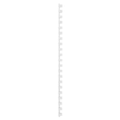 Plastikbinderücken DIN A4 PVC für 65 Blatt 10 mm Weiß 100 Stück