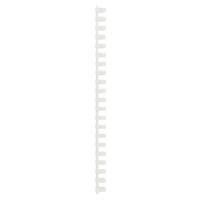 Plastikbinderücken DIN A4 PVC für 145 Blatt 16 mm Weiß 100 Stück