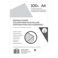 Einbanddeckel DIN A4 145 Mikron PVC (Polyvinylchlorid) Transparent 100 Stück