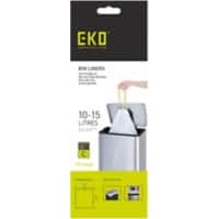 EKO Müllsäcke 15 L  Weiß PE (Polyethylen) 6 Rollen à 20 Stück 