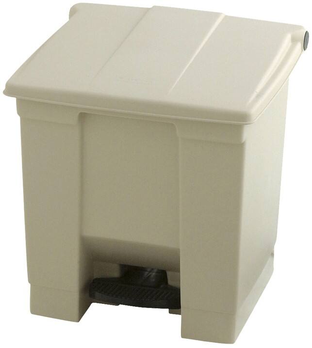 Rubbermaid Polyethylen-Abfalleimer 30,3 l 43,5 x 40 x 43,5 cm Beige