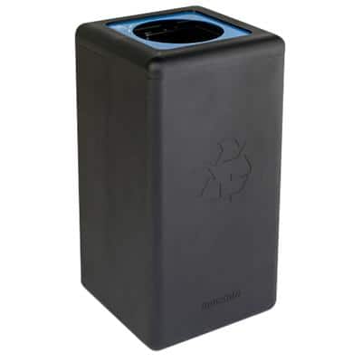 Brickbin Recyclingkunststoff (HDPE) Abfalleimer 65 L 70 x 35 x 70 cm Schwarz 561674
