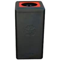 Brickbin Recyclingkunststoff (HDPE) Abfalleimer 65 L 70 x 35 x 70 cm Schwarz 561675