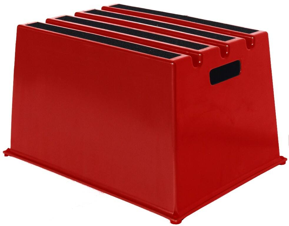 Twinco Schwerlast Trittleiter 6600-4 Rot