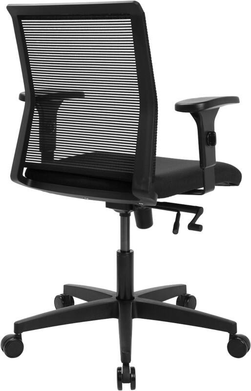 TOPSTAR Smart Point Bürostuhl Kniewippmechanik Höhenverstellbare Armlehne Höhenverstellbarer Sitz Schwarz 110 P4 440 x 550 mm