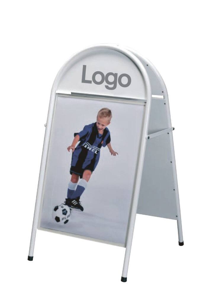 Twinco Gehweg-Schild 5360-2 Silber