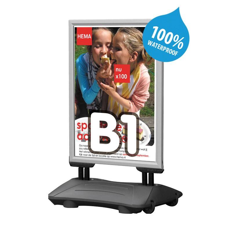 Twinco Gehweg-Schild 5365-11 Silber