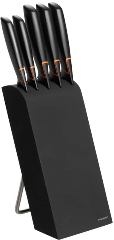 Fiskars Messerblock Stahl, Kunststoff 1003099 Schwarz, Silber