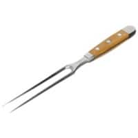 GÜDE Fleischgabel Stahl, Holz X096/18 Braun, Silber