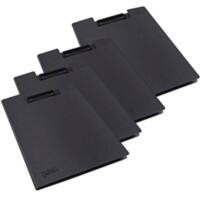 Rapesco Klemmbrettmappe Antibakteriell Schwarz DIN A4 5 x 33,2 cm PP (Polypropylen) 4 Stück