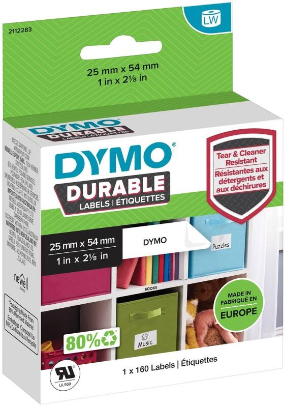 DYMO 2112283 LW Adressetiketten Selbsthaftend Schwarz auf Weiß 25 (B) x 119 (H) mm 160 Etiketten