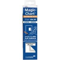 Legamaster Magic-Chart Flipchartfolie 29,7 x 21 cm Weiß Rolle mit 25 Blatt