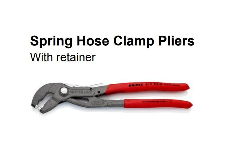 Knipex Federbandschellenzange 85 51 250 AF Schwarz, Rot