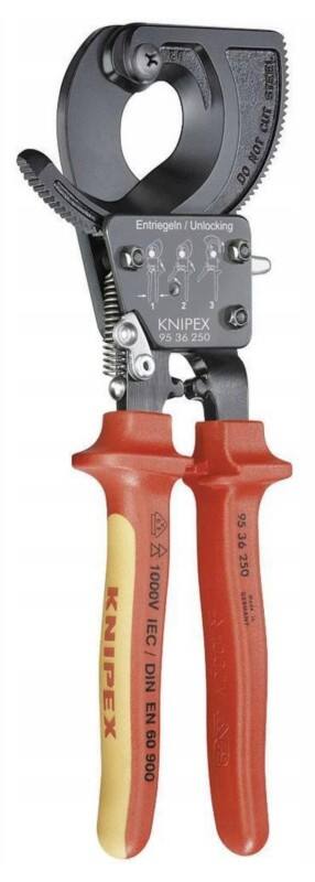 Knipex Kabelschneider 95 36 250 Rot, Gelb