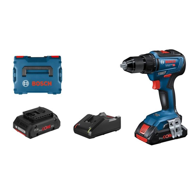 Bosch Bohrschrauber GSR 18V-55 06019H5204 Blau, Schwarz