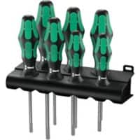Wera Schraubendreherset 367/7 TORX HF Plu 5223161001 Schwarz, Grün
