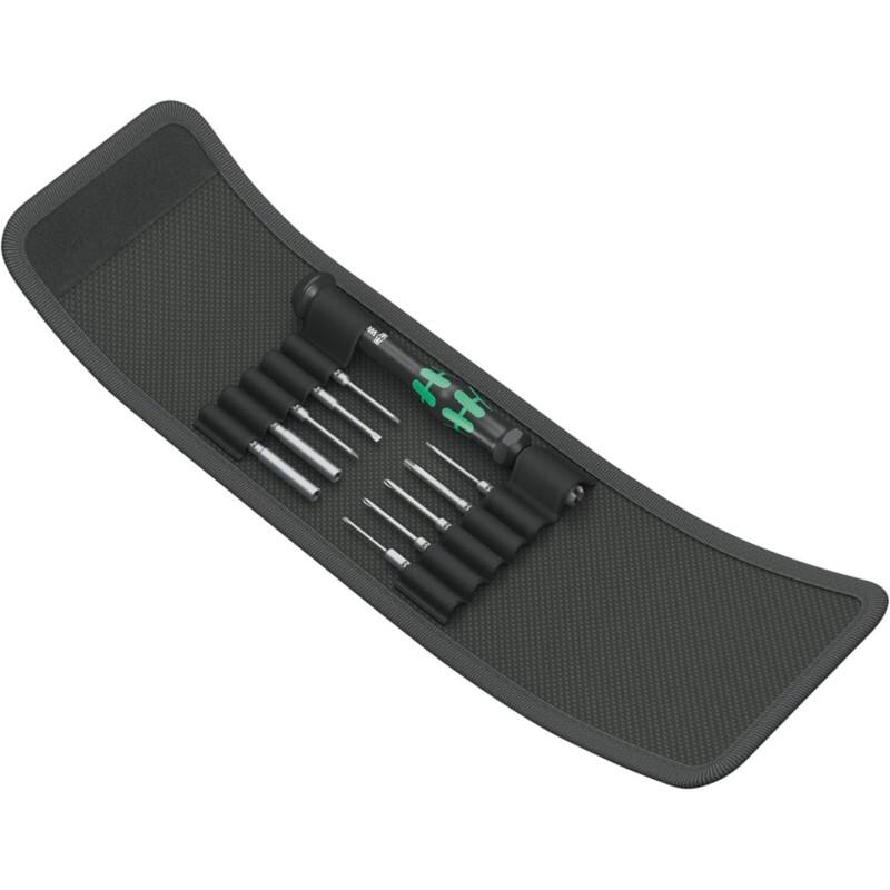 Wera Schraubendreherset Kompakt Micro 11 Elektroniker 5073676001 Schwarz, Grün