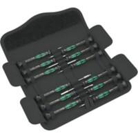 Wera Schraubendreherset Micro 12 Electronics 1 5073677001 Schwarz, Grün
