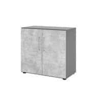 Hammerbacher Schrank V928T2/G/M/BS Beton, Graphit 80 x 42 x 74,6 cm