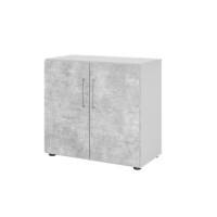 Hammerbacher Schrank V928T2/5/M/BS Grau 80 x 42 x 74,6 cm
