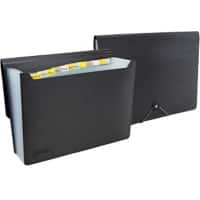 Rapesco Germ-Savvy Fächermappe 13 Taschen DIN A4 PP (Polypropylen) Schwarz 1638