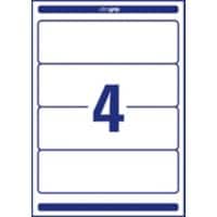 AVERY Zweckform L4761-10 Ordneretiketten DIN A4 Weiß 61 x 192 mm 10 Blatt à 4 Etiketten