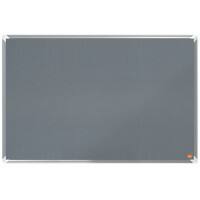 Nobo Premium Plus Filz Pinnwand Wandmontage 90 (B) x 60 (H) cm Aluminium Grau