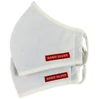 Nanosilver Mundschutzmaske Weiß 2 Stück