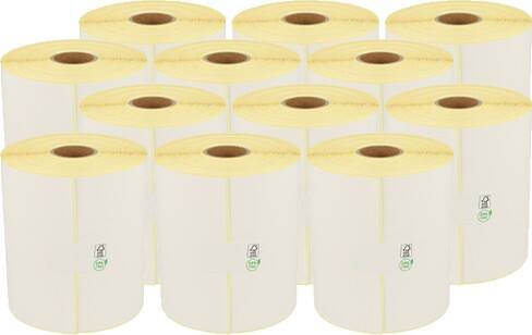 Etiketten Kompatibel 800284-605 Haftend 102 x 210 mm 12 Rollen à 210 Etiketten