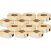 Zolemba Kompatibel Brother DK-11204 Kompatibel Mehrzwecketiketten Selbstklebend Weiß 17 x 54 mm 12 Rollen à 400 Etiketten