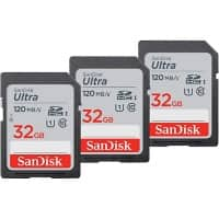 SanDisk Ultra-Speicherkarte 32 GB SDHC UHS-I Klasse 10 3er-Pack