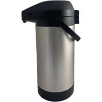 EasyPush Pumpkanne Edelstahl 3.5 L Schwarz, Silber