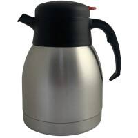 Vakuum Kanne ThermosteeL Edelstahl 1,5 l Edelstahl Silber, Schwarz
