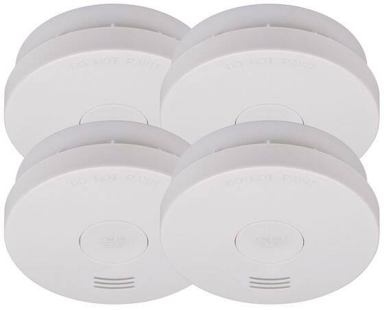 brennenstuhl Kohlenmonoxiddetektor RM L 3100 Weiß 4 Stück