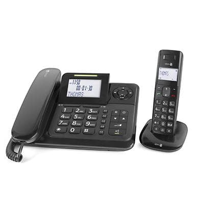 Doro DECT Telefon Comfort 4005 Schwarz Schnurgebunden / Schnurlos