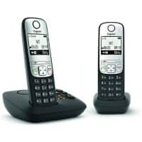 Gigaset DECT Telefon A690A Duo Schwarz Schnurlos