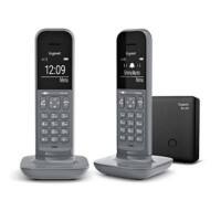Gigaset DECT Telefon CL390A Duo Dunkelgrau Schnurlos