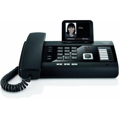 Gigaset DECT Telefon DL500A Schwarz Schnurgebunden