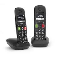 Gigaset DECT Telefon E290 Duo Schwarz Schnurlos
