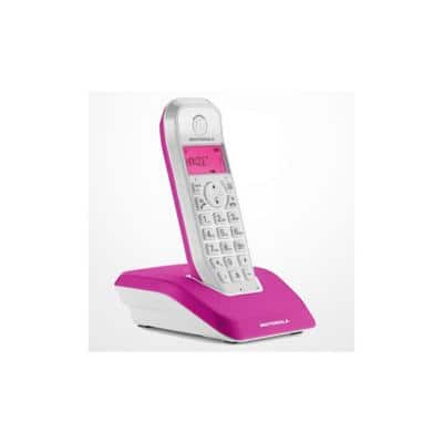 Motorola DECT VoIP Telefon StarTac S1201 Pink, Weiß Schnurlos